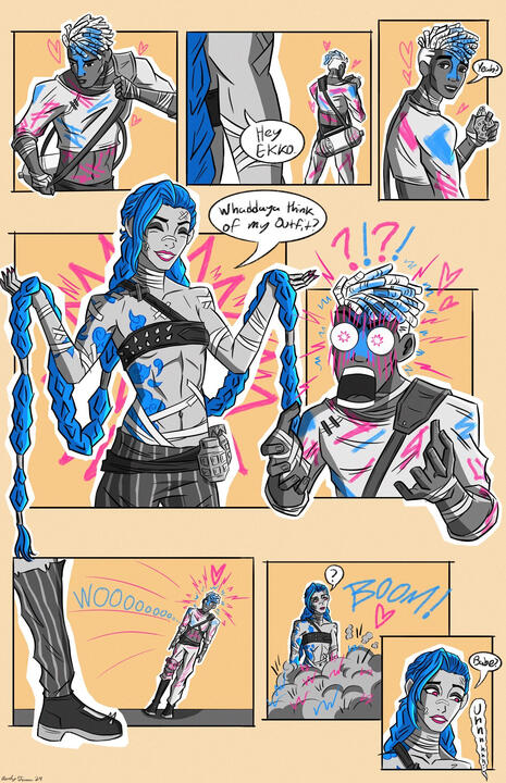 Jinx and Ekko Arcane Comic