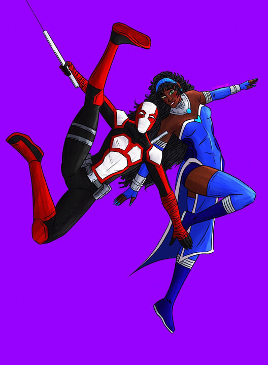 Drifter and Kaia Doodle
